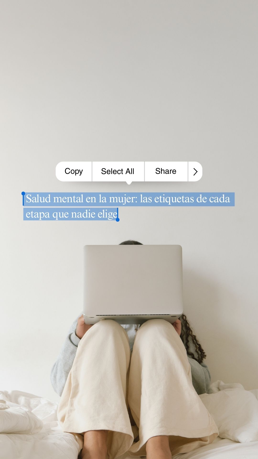 salud mental en la mujer y presión social en cada etapa